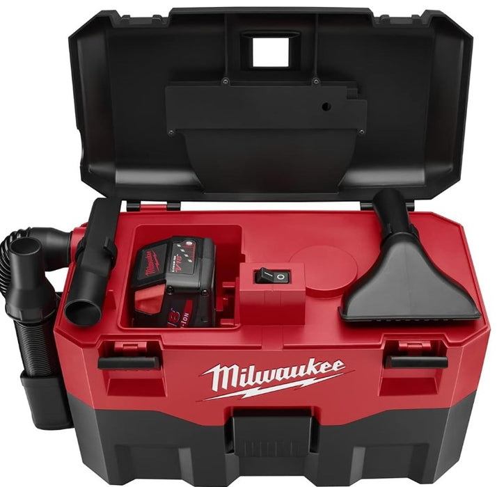 Milwaukee  18V Cordless Lithium-Ion 2 Gallon Wet/Dry Vacuum  (Tool Only) 0880-20