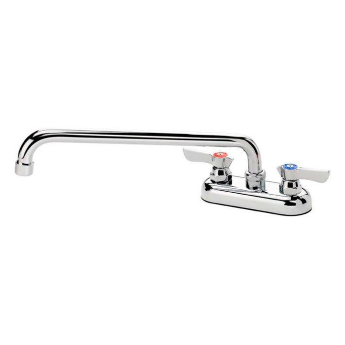 Krowne 11-412L - Silver Series 4" Center Deck Mount Faucet, 12" Spout