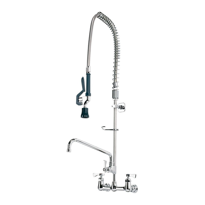 Krowne 17-109WL Royal Series 8" Center Wall Mount Pre-Rinse with Add-On Faucet, 12" Spout