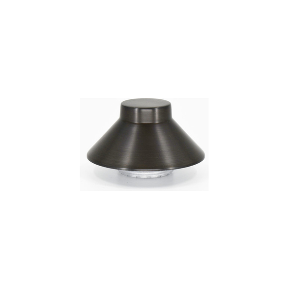 Lumien LAB-044 Brass Micro Path Light Cap Only, Flat Top Dome Hat