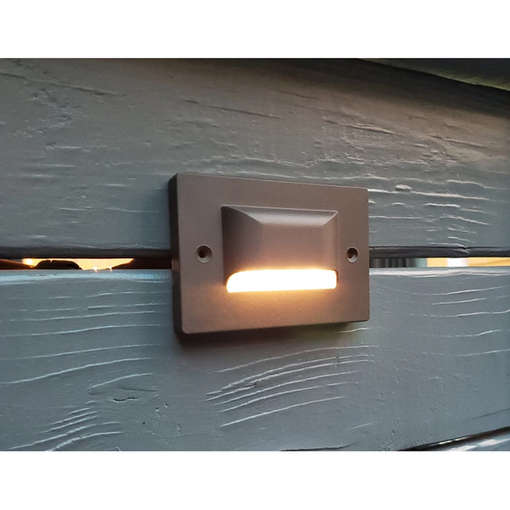 Lumien S3A1-3W Bronze Aluminum Step Light, Shielded, 3 Watts