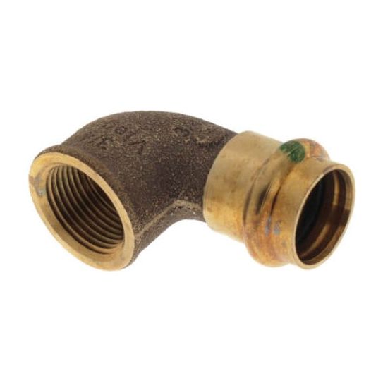 Viega 79540 3/4" ProPress x Female Bronze 90° Elbow (Lead Free) (Discontinued)