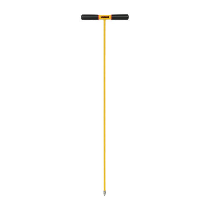 Seymour Midwest 85465 48" Yellow Fiberglass Soil Probe, Cast Metal Tip, T-Cushion Grip