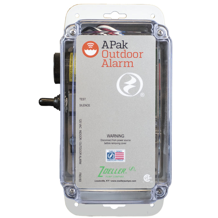 Zoeller Alarm A-Pak Outdoor Rated/115V/1Ph/15' Mfs/Nema 4X/U