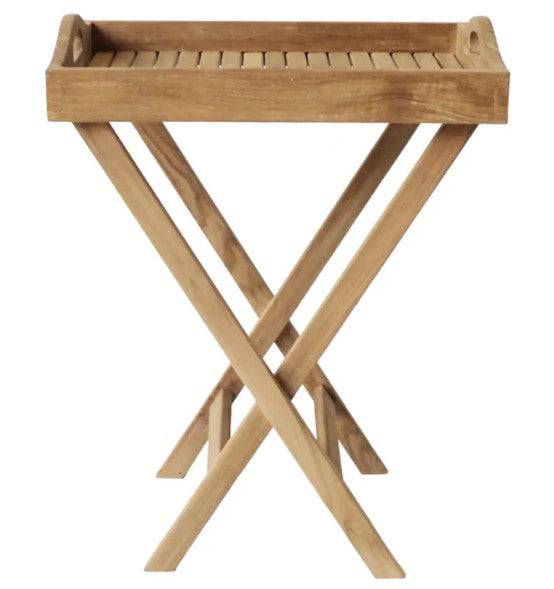 ARB - Teak Serving tray with X-Stand