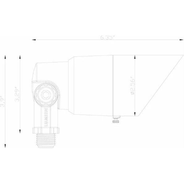 Lumien Brass Spot Light, Modular Light Source, 10W, 700 Lumens, 2700K, w/ : (3) Beam Spread Lens (15 Degree, 40 Degree, 60 Degree)