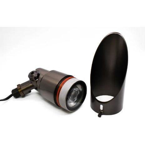 Lumien Brass Down Light, Modular Light Source, 10W, 700 Lumens, 2700K, w/ : (3) Beam Spread Lens (15 Degree, 40 Degree, 60 Degree)