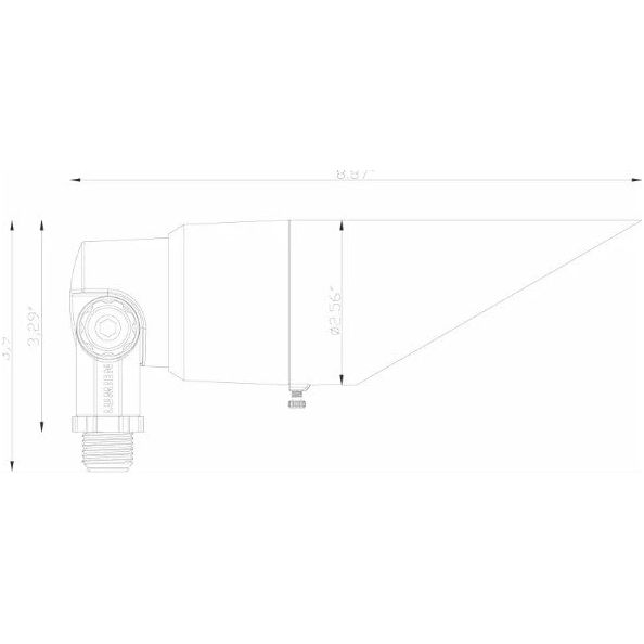 Lumien Brass Down Light, Modular Light Source, 10W, 700 Lumens, 2700K, w/ : (3) Beam Spread Lens (15 Degree, 40 Degree, 60 Degree)