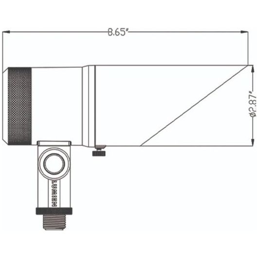 Lumien Black Aluminum Down Light, 12 Watts,   Dimmable (WW - 2700-5700K), 10-15V, 760 Lumens, w/  40 Degree Beam Spread Lens & Hex Louver