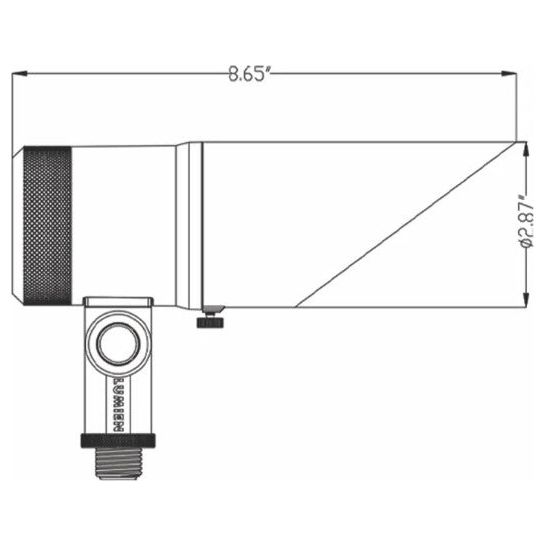 Lumien Black Aluminum Down Light, 12 Watts,   Dimmable (RGBWW - 2700-5700K), 10-15V, 531 Lumens, w/  40 Degree Beam Spread Lens & Hex Louver