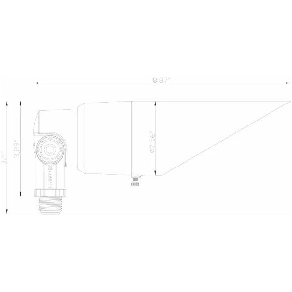 Lumien Brass Down Light, 10 Watts,   Dimmable (RGBWW - 2700-5700K), 10-15V, 395 Lumens, w/  15 Degree, 40 Degree, 60 Degree Beam Spread Lens