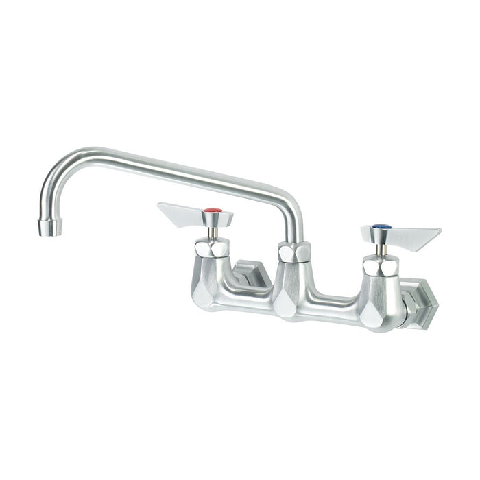 Krowne DX-810 Diamond Series 8" Center Wall Mount Faucet with 10" Swing Spout