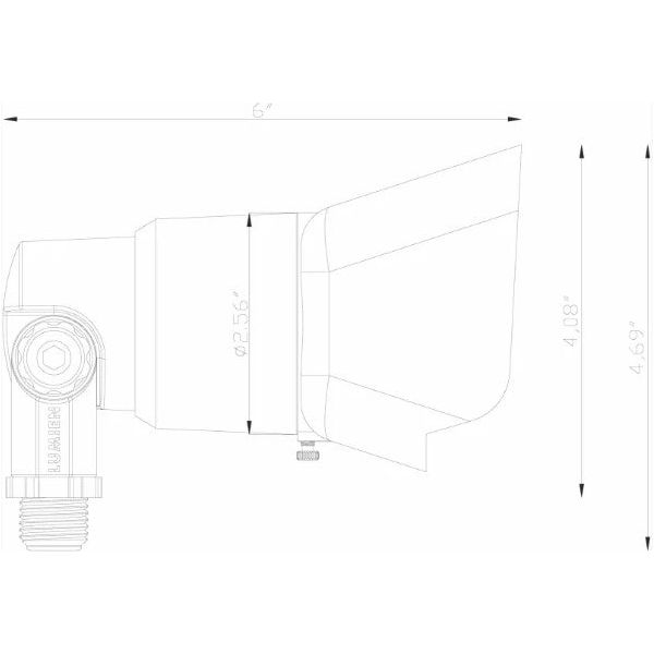 Lumien Brass Flood Light, Modular Light Source, 10W, 700 Lumens, 3000K, w/ : (3) Beam Spread Lens (15 Degree, 40 Degree, 60 Degree)