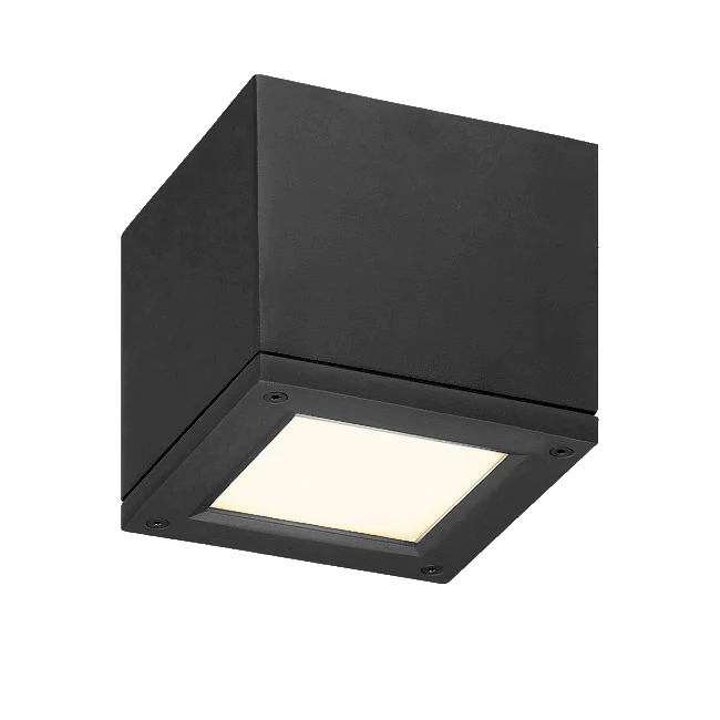 WAC Lighting - FM-W2505-BK - RUBIX OUTDOOR CEILING MOUNT 16W BLACK