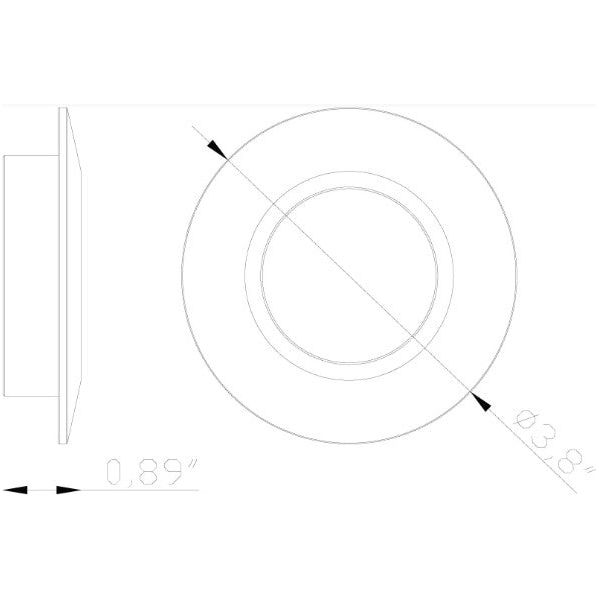 Lumien Macro Light, Recessed, Circular, Flush Accessory