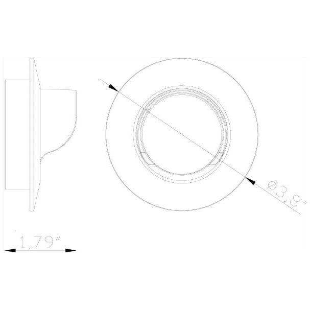 Lumien Macro Light, Recessed, Circular, Shroud Accessory