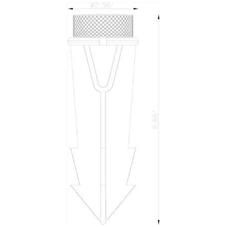 Lumien Accessory, 8" Spike with Quick Connect