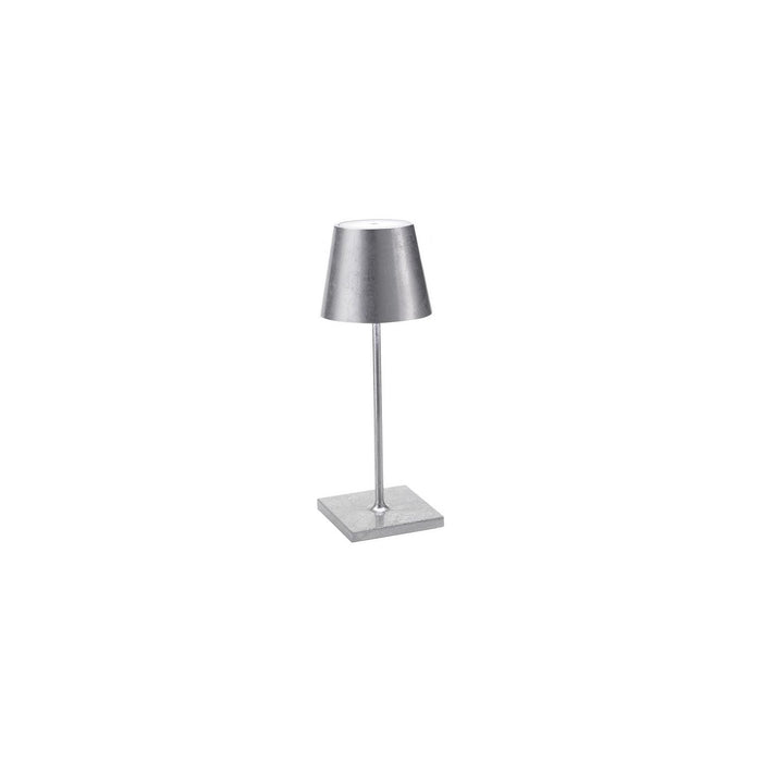 Zafferano Poldina Pro Mini Table Lamp LD0320BFA Silver leaf