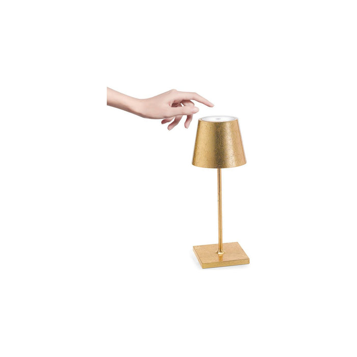 Zafferano Poldina Pro Mini Table Lamp LD0320BFO Gold leaf