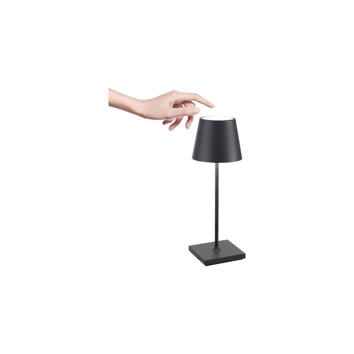 Zafferano Poldina Pro Mini Portable Table Lamp LD0320N4  Dark grey