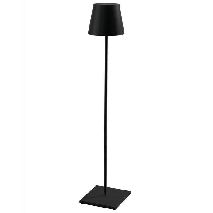 Zafferano Poldina Pro XXL Floor Lamp LD0360D3 Black Aluminum