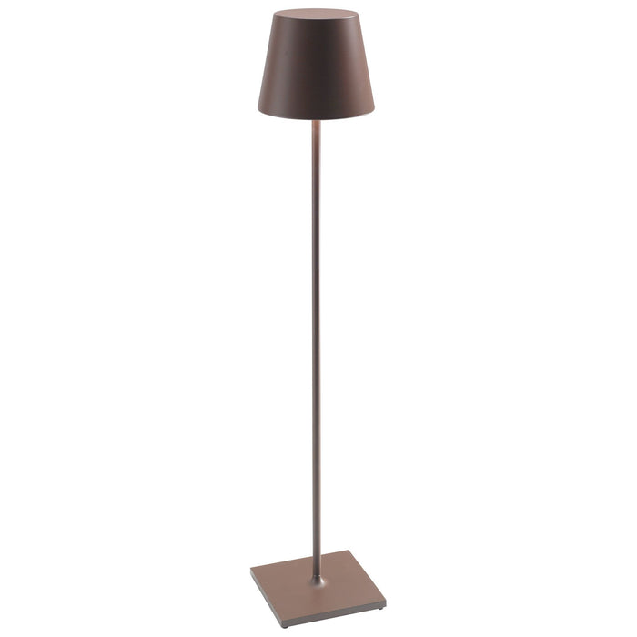 Zafferano Poldina Pro XXL Floor Lamp LD0360R3 Rust Aluminum