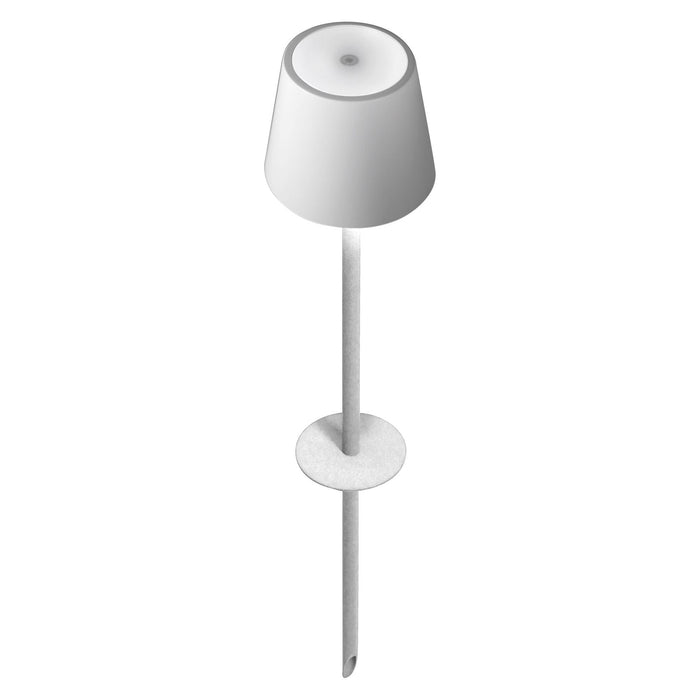 Zafferano Poldina Pro Peg Magnetic Stake Lamp LD0682B4 White