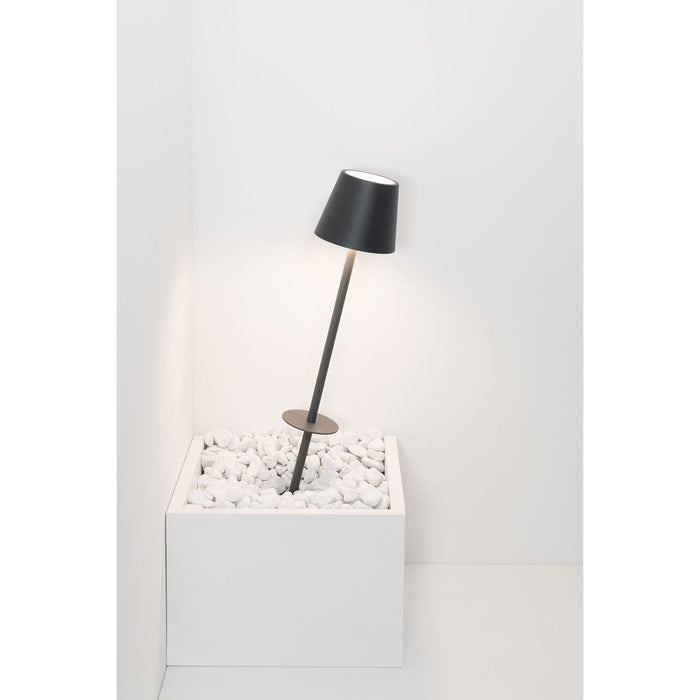 Zafferano Poldina Pro Peg Magnetic Stake Lamp LD0682N4 Dark Grey