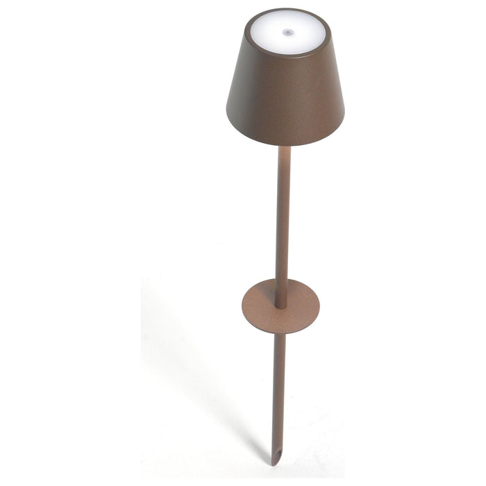 Zafferano Poldina Pro Peg Magnetic Stake Lamp LD0682R4 Rust