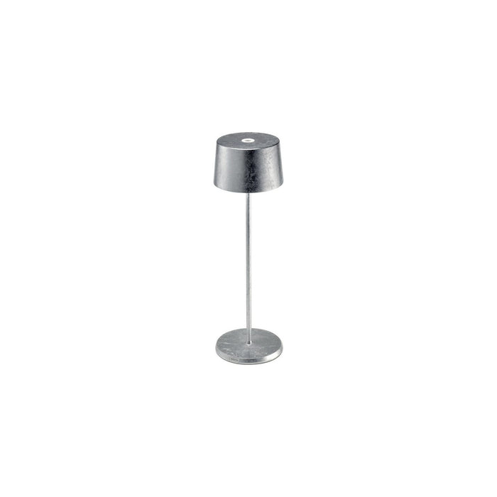 Zafferano Olivia Table Lamp LD0850BFA Silver Leaf