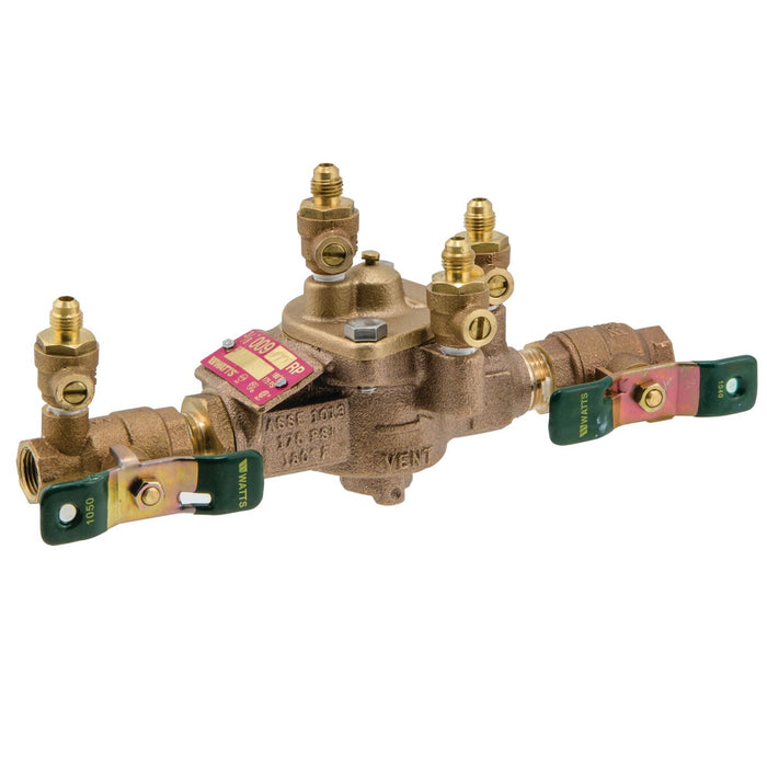 Watts LF009-QT 1/2 - 0391002 -1/2 IN Lead Free Reduced Pressure Zone Backflow Preventer Assembly, 1/4 Turn Shutoff Valves (Discontinued)