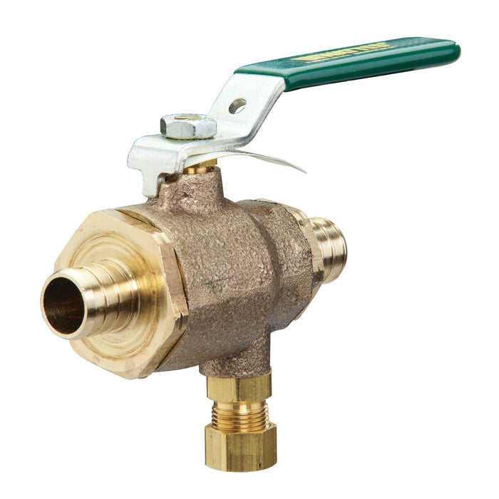 Watts LFBRVP-125 3/4 3/4 In Lead Free Combination Ball And Relief Valve, Pex X Pex X Compression, 125 psi (Discontinued)