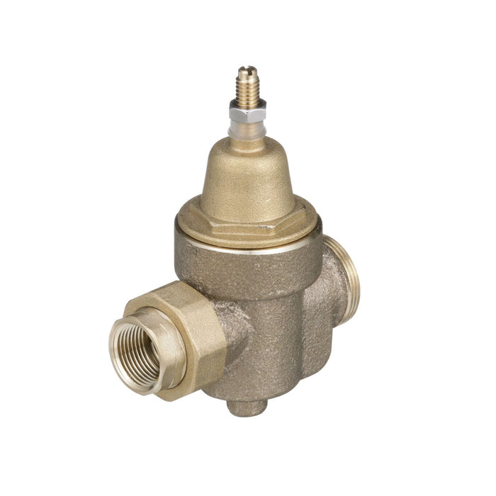 Watts LFN55BM1 U 3/4 3/4 IN Lead Free Water Pressure Reducing Valve, NPT Thread Union x NPT Female, Max Work 400 psi, Adjust 25-75 psi