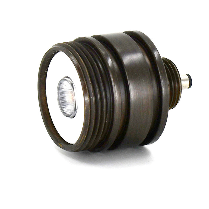 Lumien Brass Micro Module, 5.5 Watts, 435 Lumens, 10-15V, 60 Beam Spread, 3000K, Antique Finish