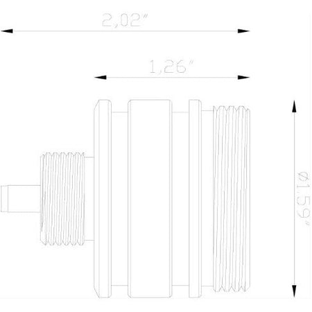 Lumien Black Aluminum Micro Module, 5.5 Watts, 435 Lumens, 10-15V, 60 Beam Spread, 2700K