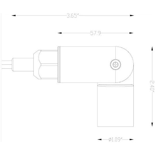 Lumien Brass Nano Spot Light, 3 Watts, 275 Lumens, 10-15V, 30 Beam Spread, 2700K, Antique Finish