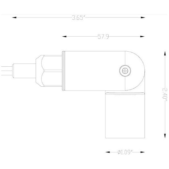 Lumien Brass Nano Spot Light, LumienPRO (RGBW), 3 Watts, 40 Lumens, 10-15V, 30 Beam Spread, 3000K, Antique Finish