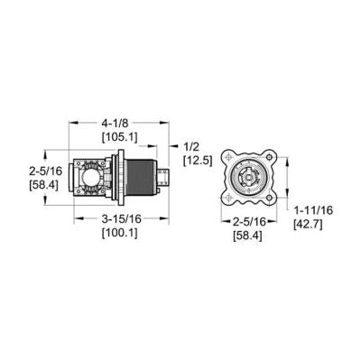 Pfister 974-3210 Genuine Replacement Pressure Balance Cartridge with Adapter for 0X8/JX8/VB8/JV8 Shallow Casting Valve (discontinued)