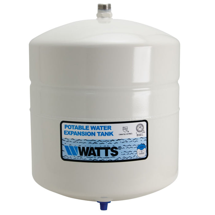 Watts PLT-12 Potable Water Expansion Tank, 3/4 In Male Connection, Tank Volume 4.5 Gallons 0067371