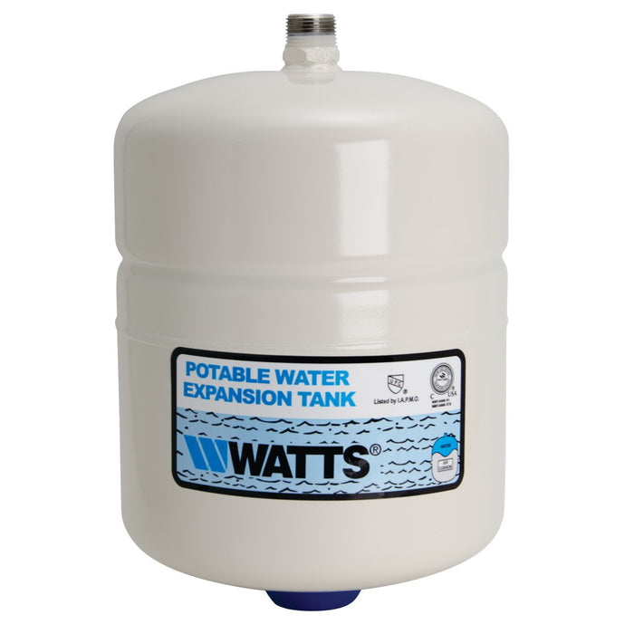 Watts Potable Water Expansion Tank, 3/4 In Male Connection, Tank Volume 2.1 Gallons 0067370