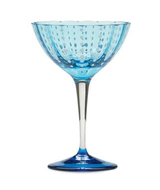 Zafferano Perle Cocktail Goblet - Aquamarine