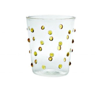 Zafferano Party Tumbler - Golden Yellow Dots