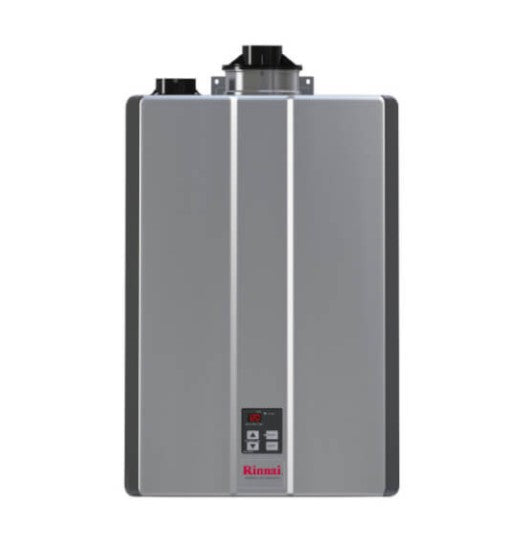 SCRATCH AND DENT Rinnai RUR199IP 199,000 BTU, Condensing Indoor Tankless Water Heater (Propane) -SD1