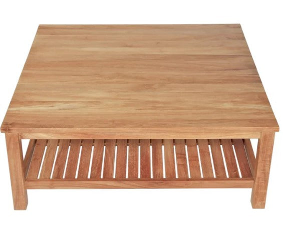 ARB - Teak Coffee Table with Shelf Jay - Square 48" (120 cm)