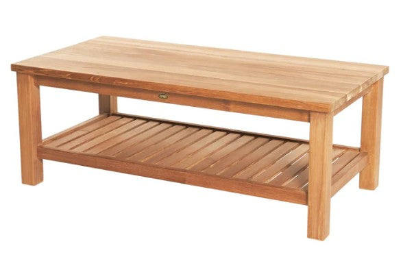 ARB - Teak Coffee Table with Shelf Jay - Rectangular 48 x 24" (120 x 60 cm)