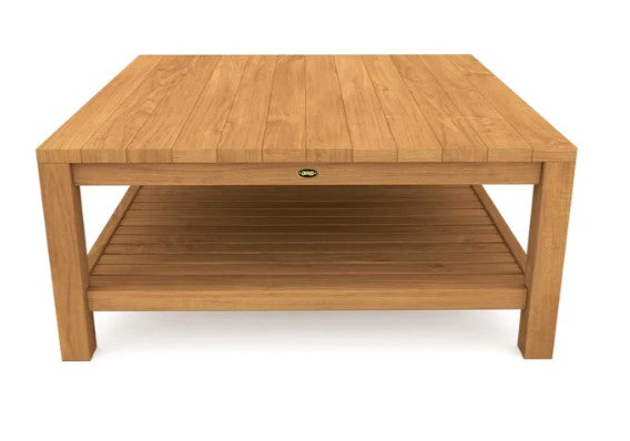 ARB - Teak Coffee Table with Shelf Jay - Square 40" (100 cm)