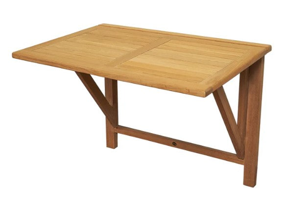 ARB - Teak Folding Balcony Table - Rectangular 40" X 26" (100 x 65 cm)