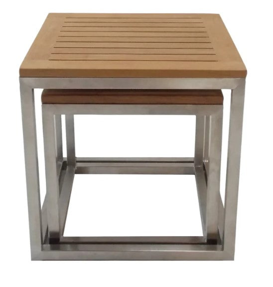 ARB - Teak Nesting Side Tables Alea - Set of 2