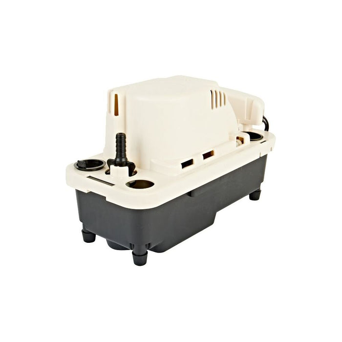 Little Giant 554651 VCMA-20ULST-PRO Condensate Removal Pump, 1/30 hp, 230 V, 6' cord, with Safety Switchand 3/8" ID x 20' tubing and 3/8" Check Valve