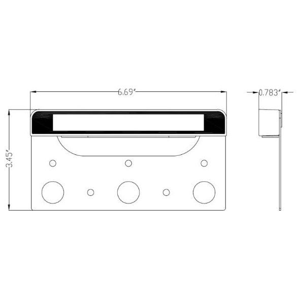 Lumien Black Aluminum Wall Light, Modular Hardscape, 2.5 Watts, 10-15V, 110 Lumens, 3000K